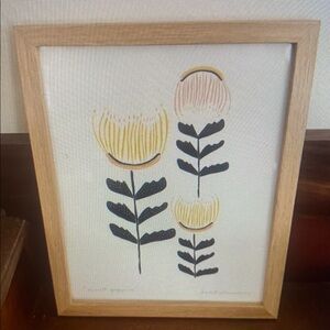 Desert Poppies Print Leah Duncan Wood Framed Floral Wall Art Bohemian Wall Art